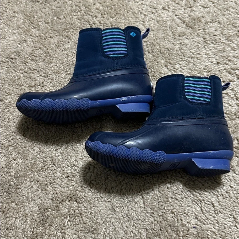 Sperry Kid's Saltwater Chelsea Boot Blue 11M  Waterproof Rain